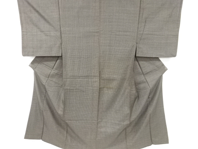 JAPANESE KIMONO / ANTIQUE ENSEMBLE KIMONO / GAS OSHIMA TSUMUGI / WOVEN ABSTRACT